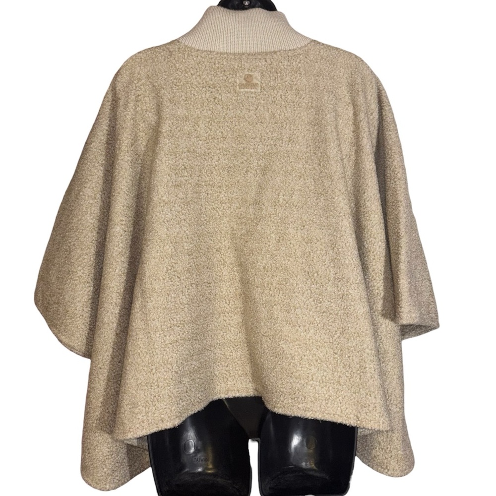 Canada Weather Gear Cape Double Zip Front Closure Boucle Texture One Size - Picture 4 of 16